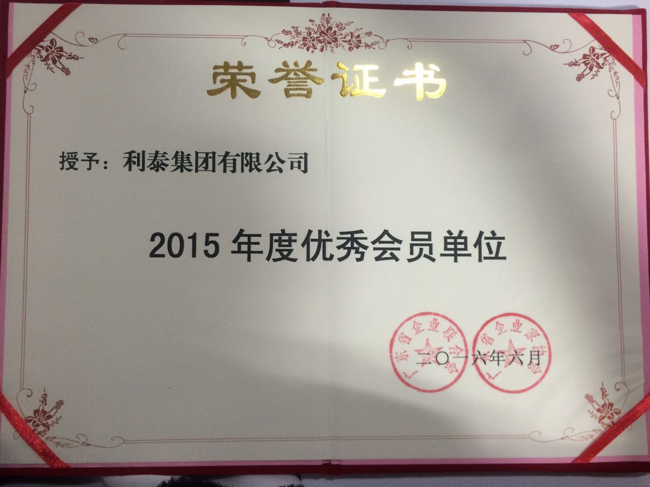 2015年度優(yōu)秀會員單位-廣東省企業(yè)家協會